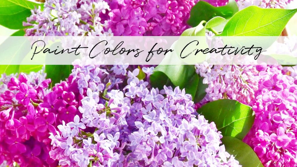 A bouquet of lilac branches in different shades of purple, the color of creativity.