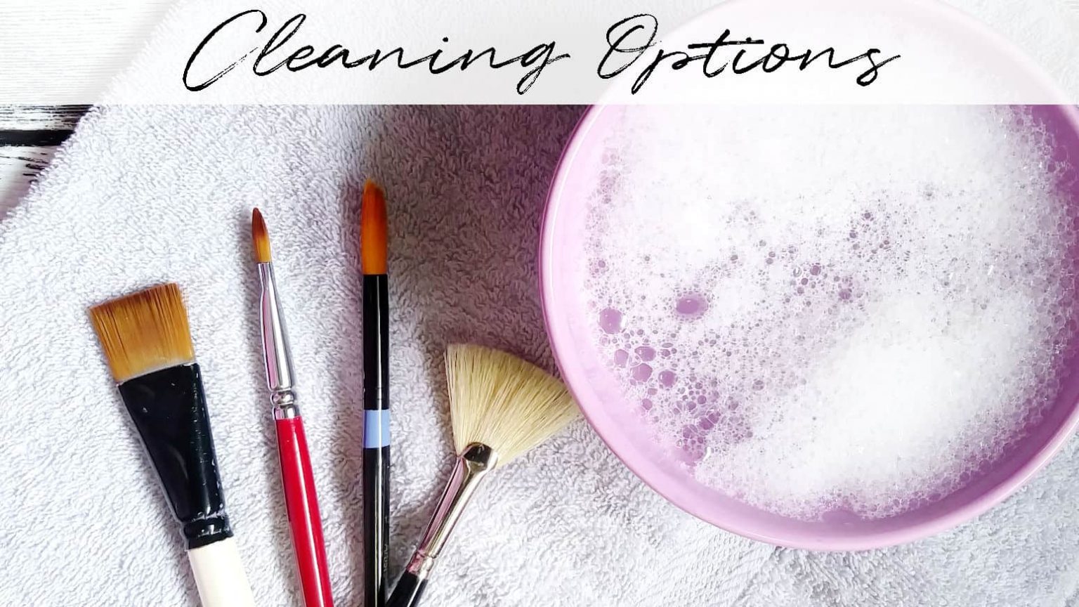 How to Clean Acrylic Paint Brushes Squishing Paint