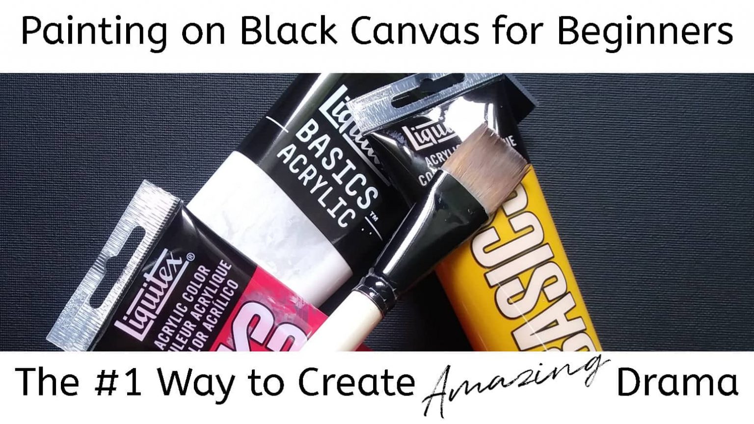 Painting on Black Canvas for Beginners: The #1 Way to Easily Create ...