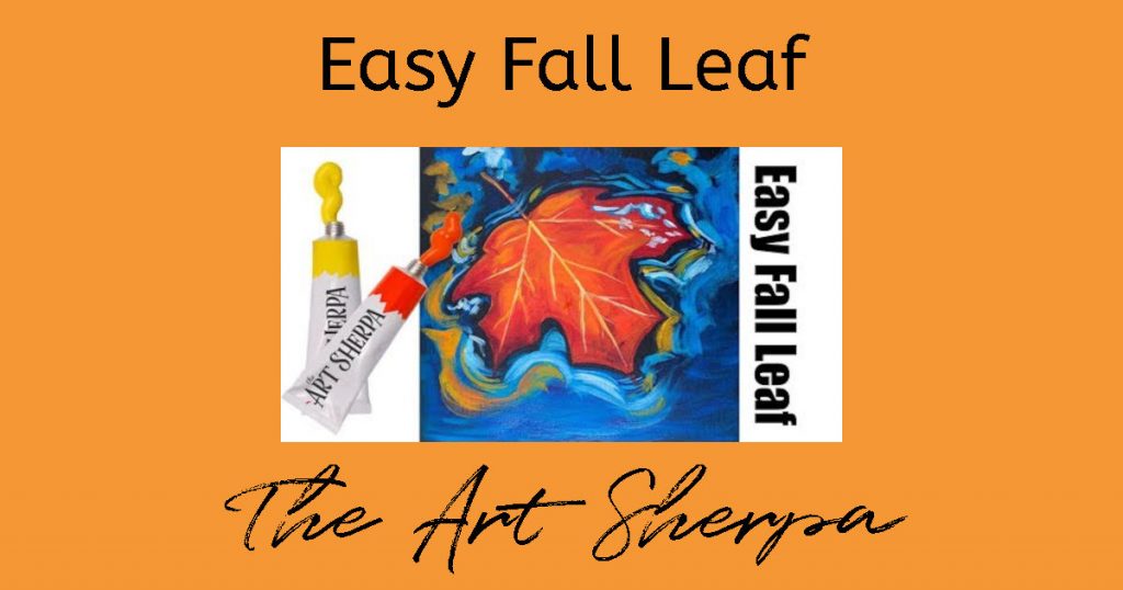 Painted Maple Leaf Art Sherpa Tutorial