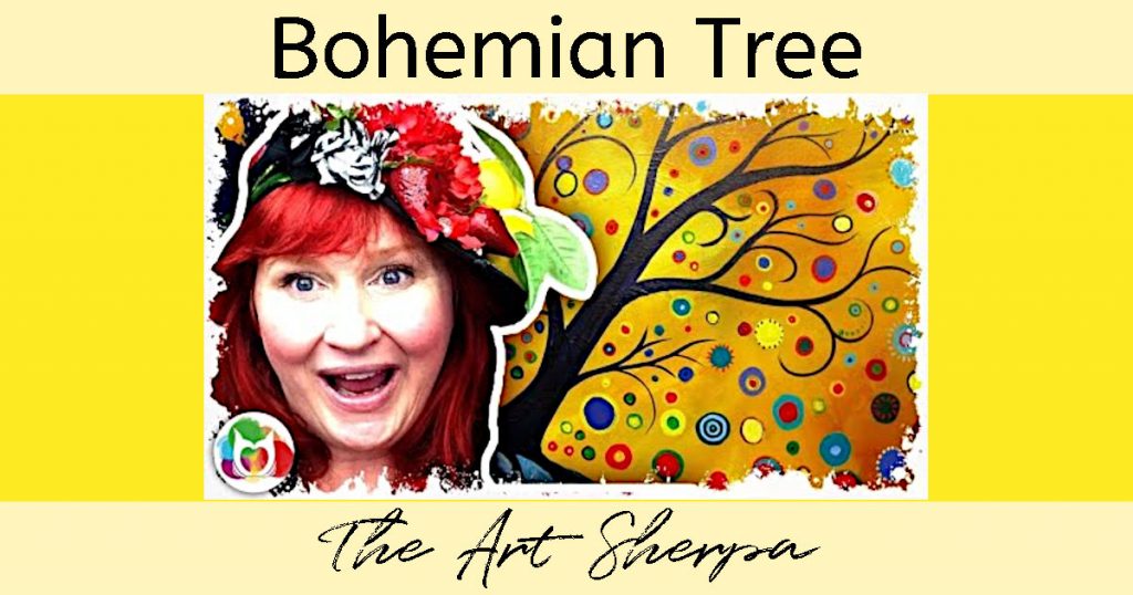 Preview image of The Art Sherpa's painting tutorial called "Bohemian Tree".