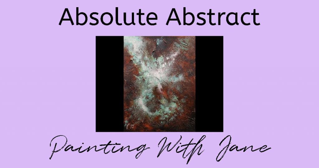White, turquoise, and brown abstract painting tutorial