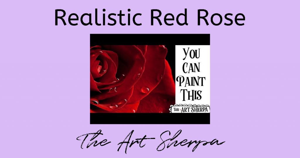 Try finding your art style with this painting tutorial of a red rose with realistic dewdrops on its petals