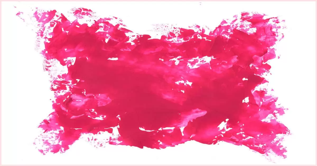 A large blob of hot pink paint that will be used as the control color for the how to make hot pink with paint experiments. The color is Rose Azo from Pebeo.