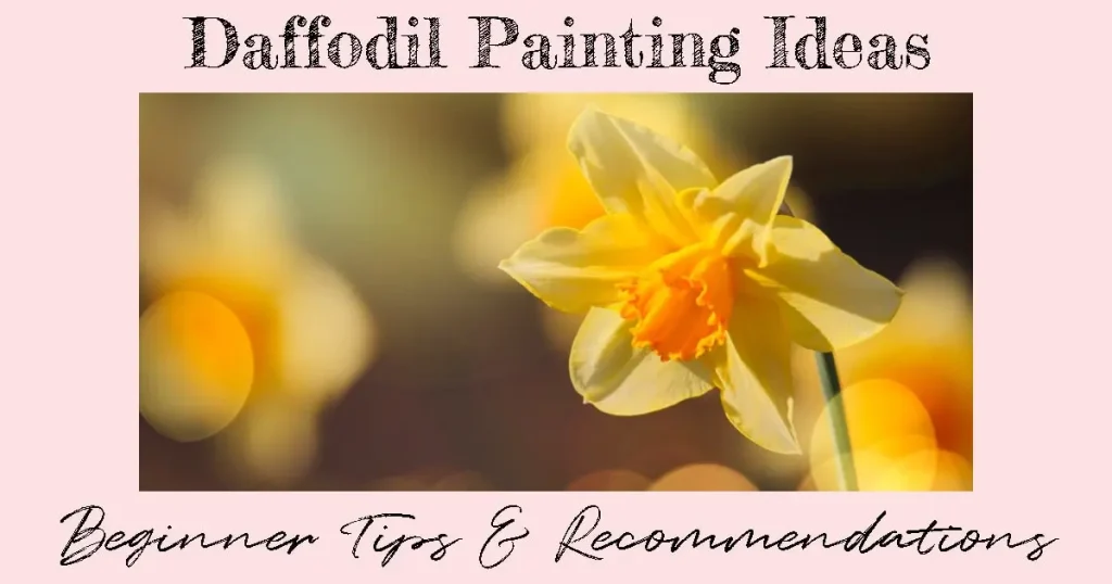 A sunny yellow daffodil as one of many daffodil painting ideas.